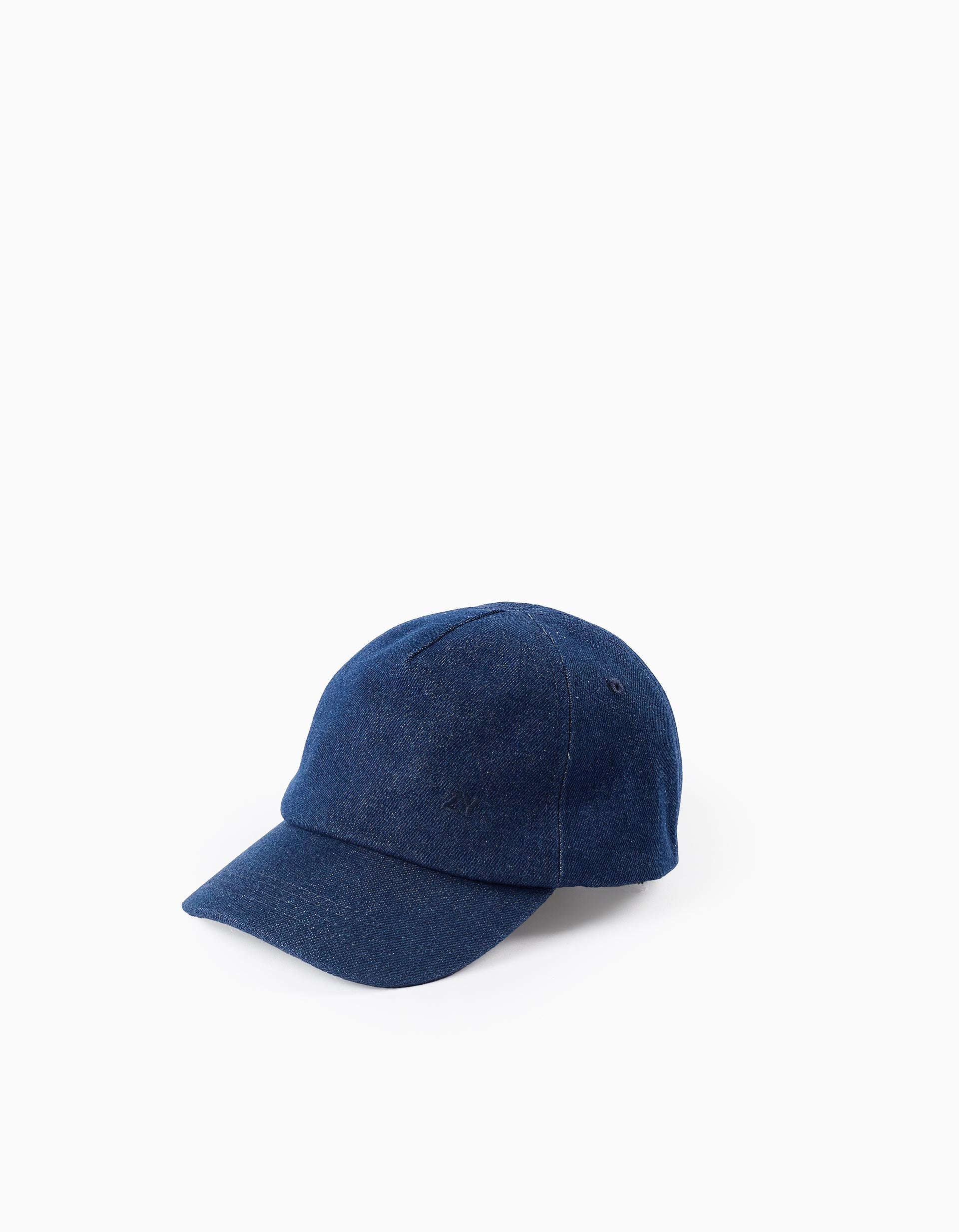 Denim Cap for Babies and Boys, Dark Blue