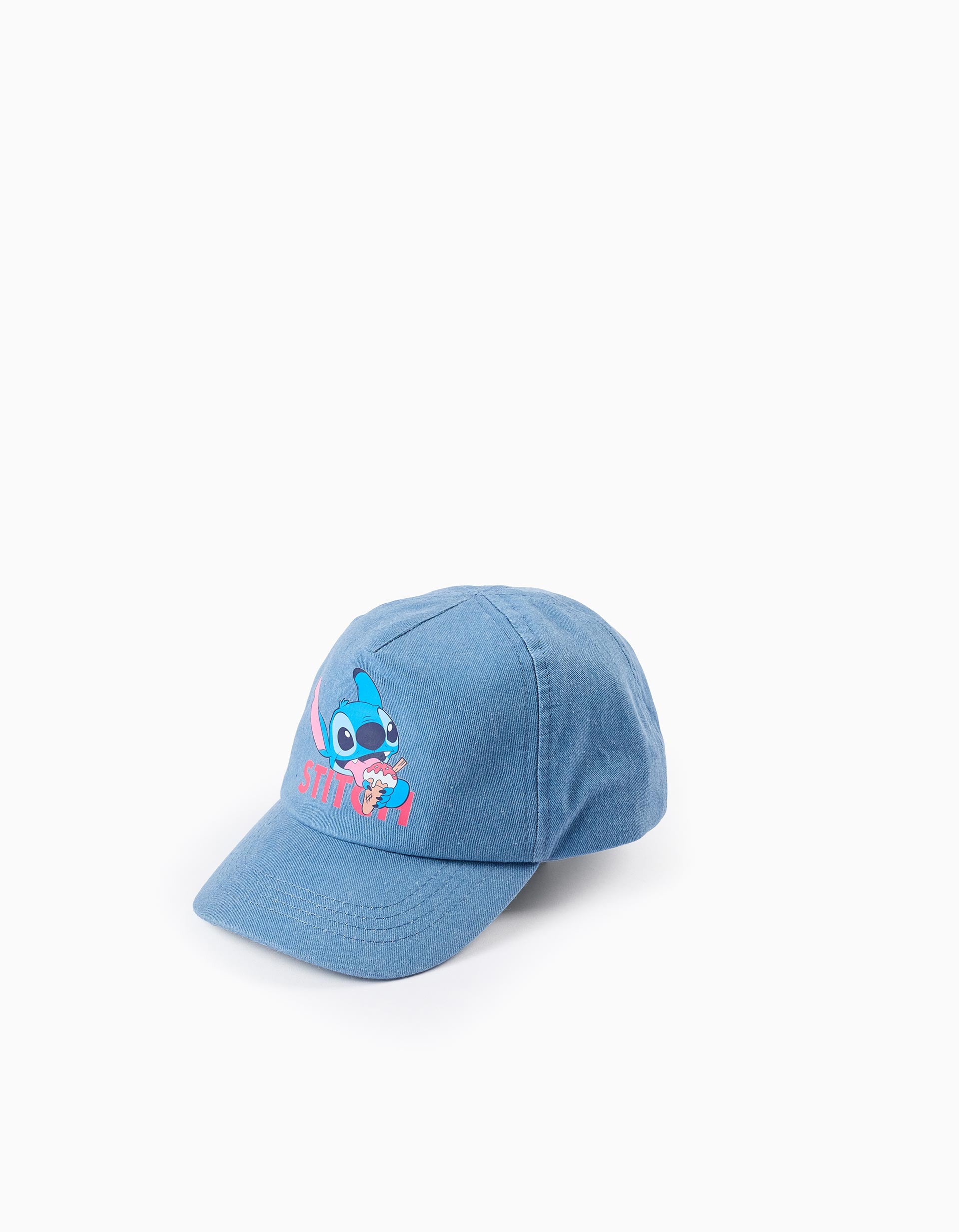 Denim Cap for Girls 'Stitch', Blue