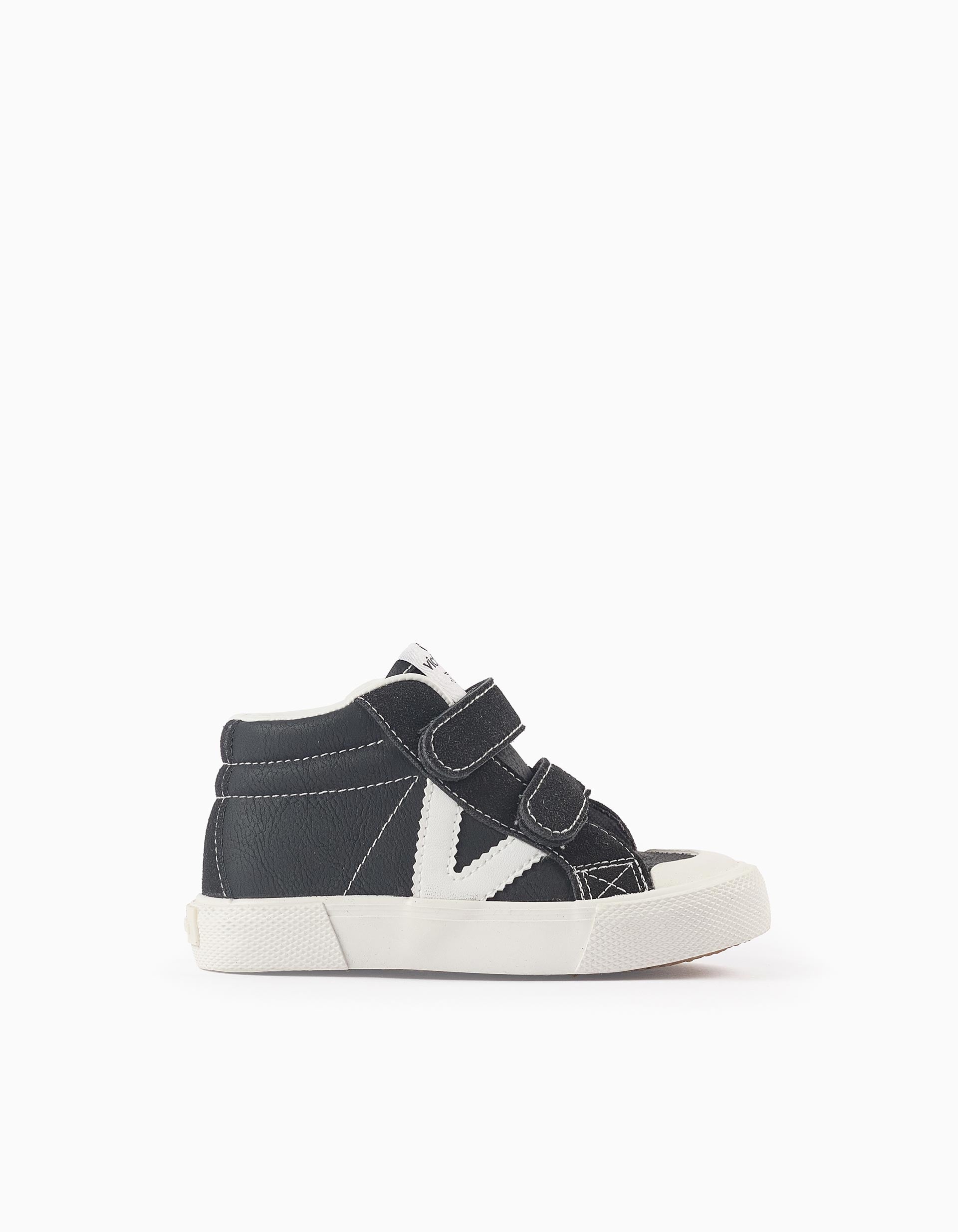 High Top Trainers for Children 'Victoria Tribe', Black/White