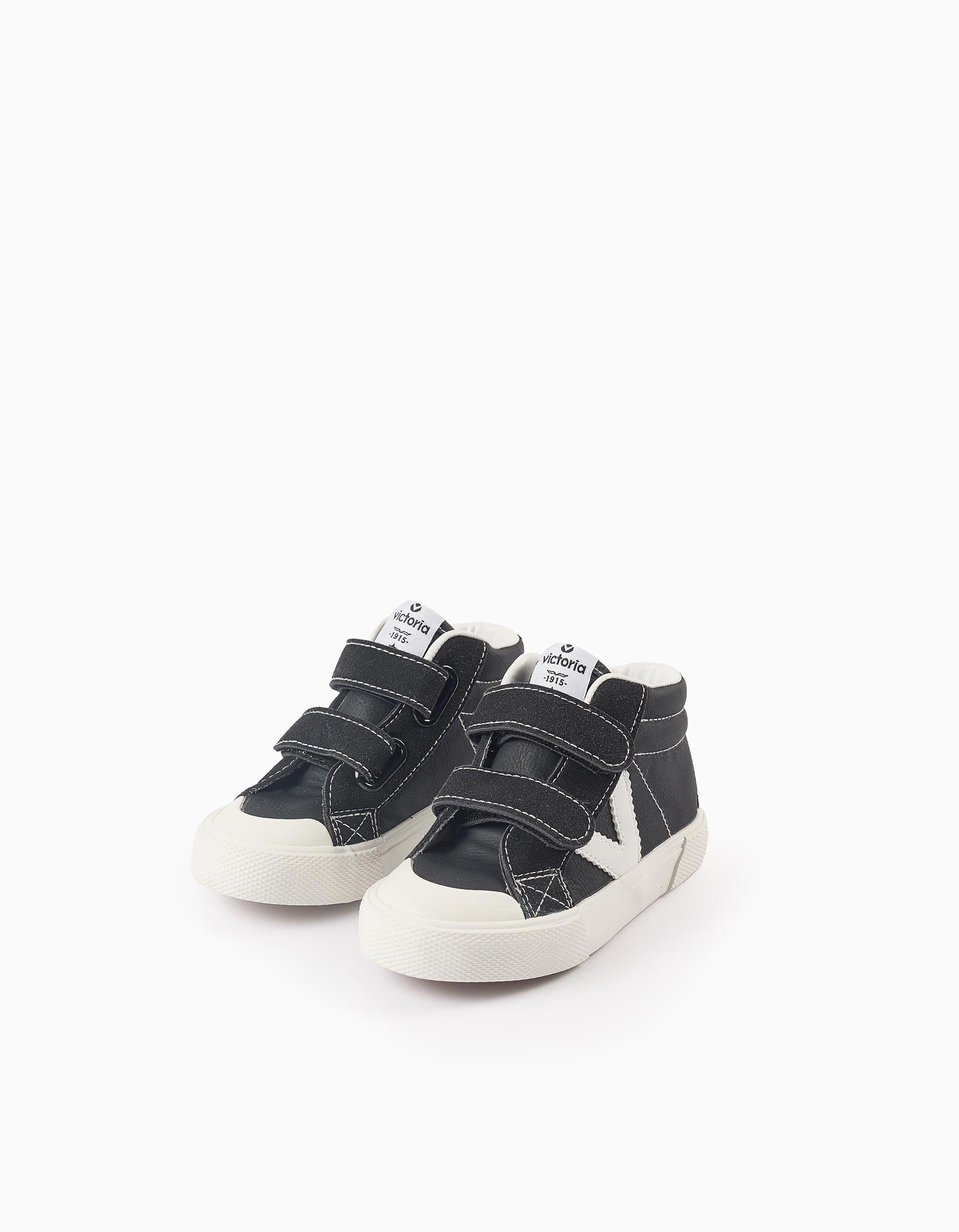 High Top Trainers for Children 'Victoria Tribe', Black/White