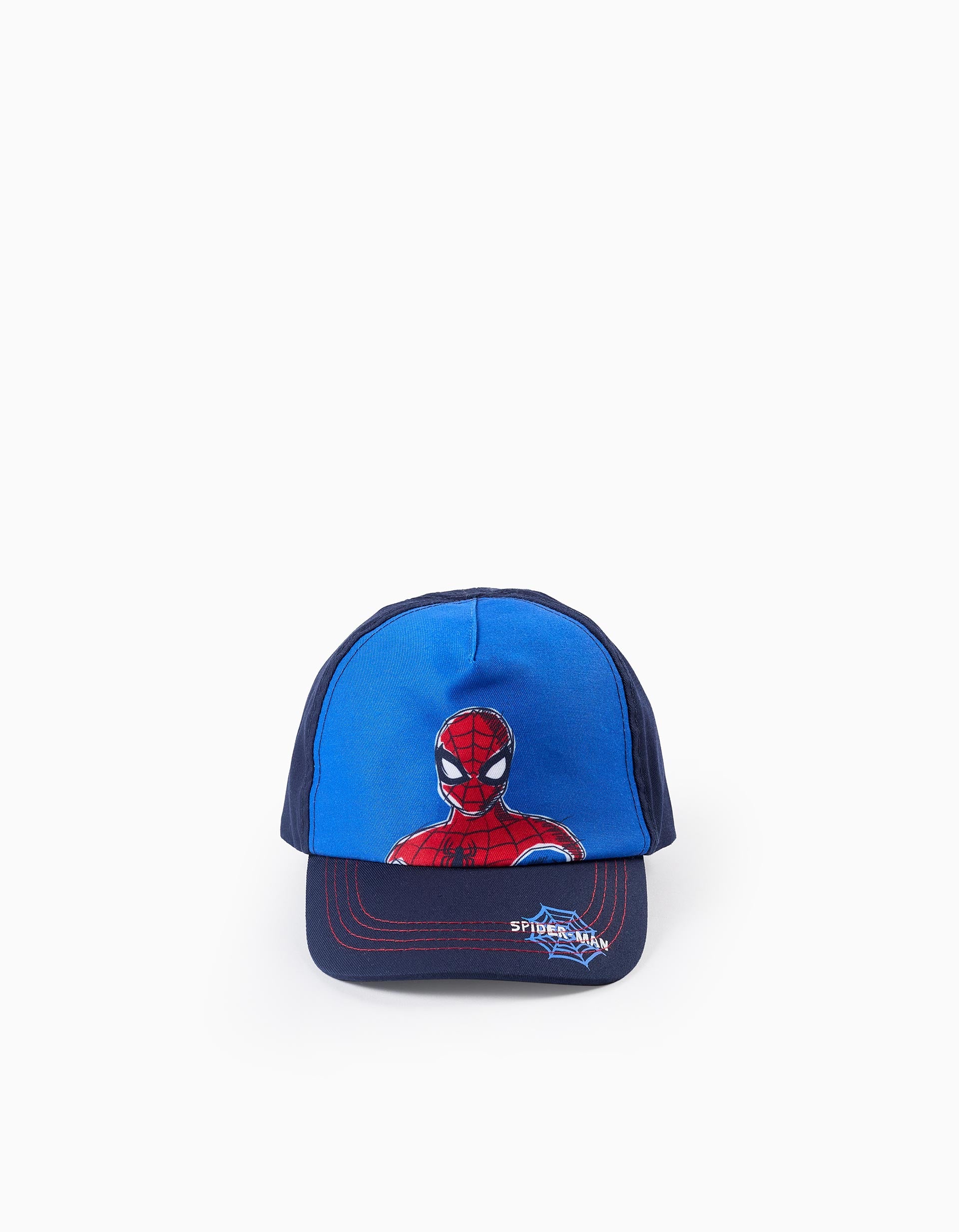 Twill Cap for Babies and Boys 'Spiderman', Blue