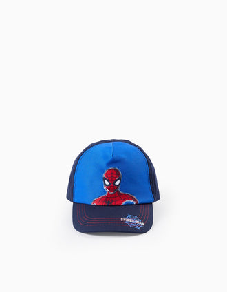 Boné de Sarja para Bebé e Menino 'Spiderman', Azul