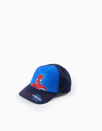 Boné de Sarja para Bebé e Menino 'Spiderman', Azul