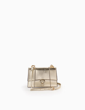 Sac Bandoulière avec Strass pour Fille, Doré