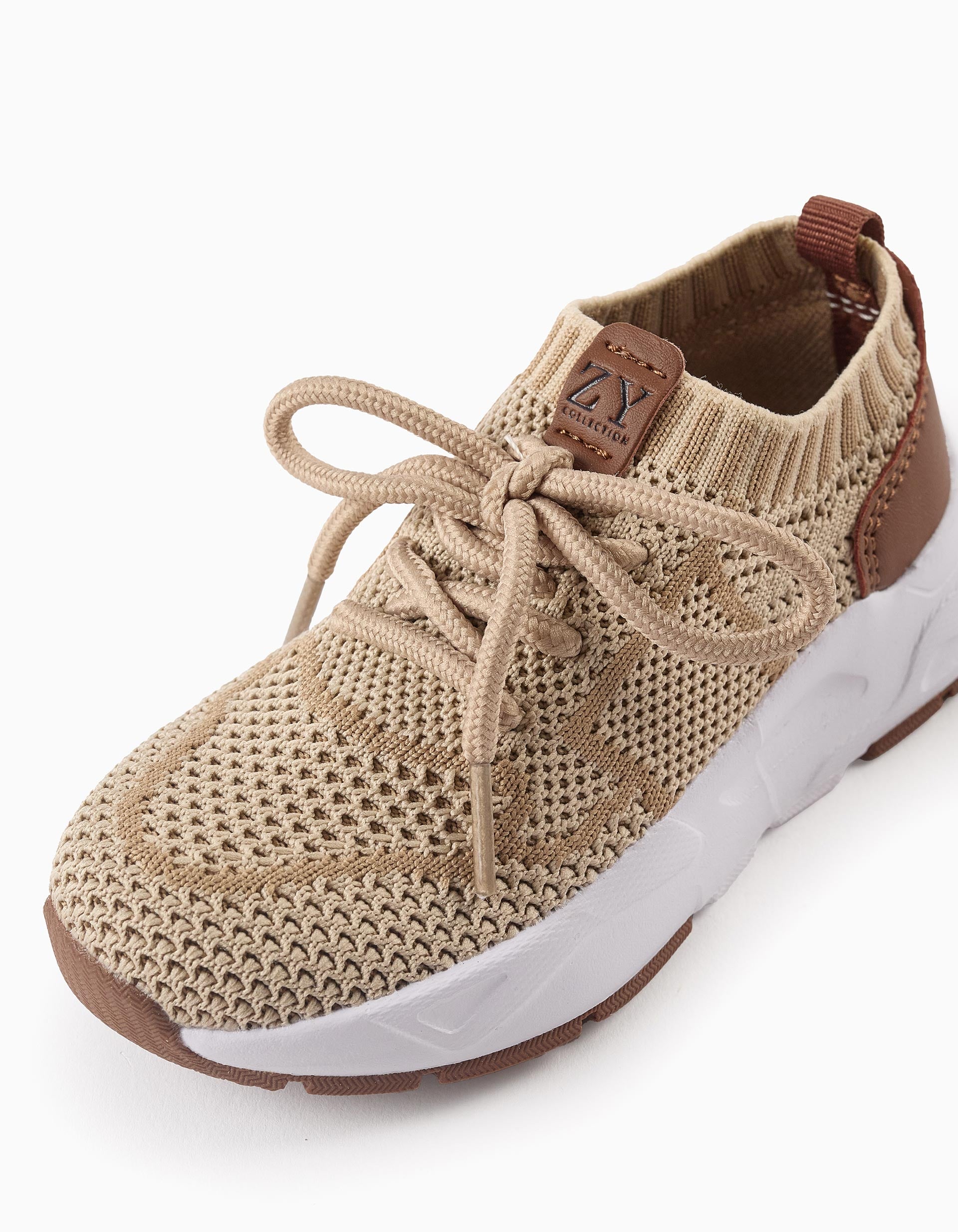 Baskets en Mesh pour Bébé Garçon 'Superlight Runner', Beige/Marron