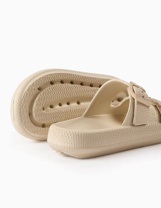 Light Rubber Sandals for Children, Beige