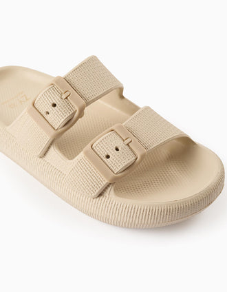 Light Rubber Sandals for Children, Beige
