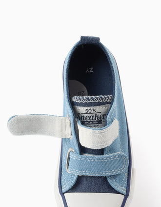 Denim Trainers for Children '50's Sneakers', Blue