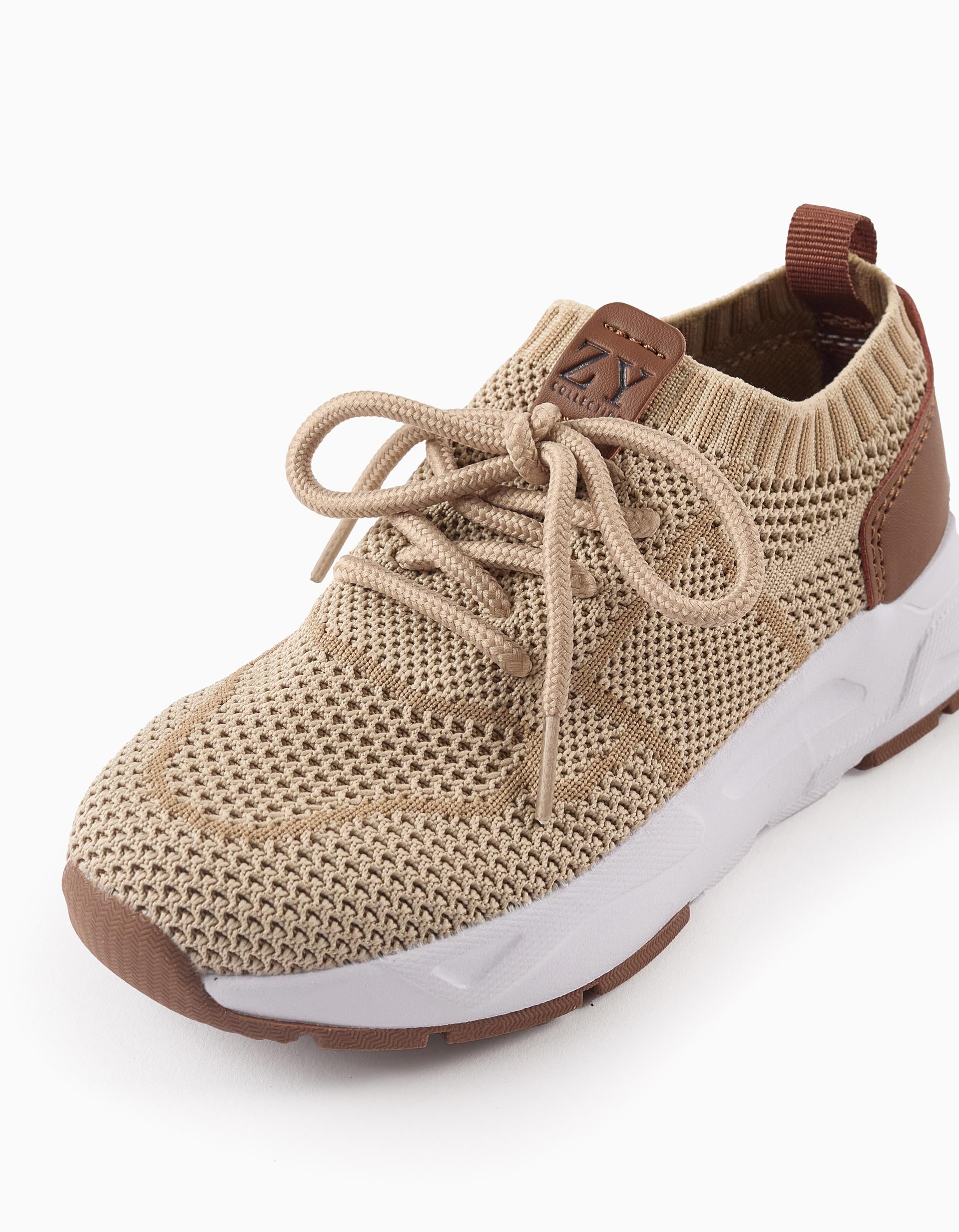 Sapatilhas de Mesh para Menino 'Superlight Runner', Bege/Castanho