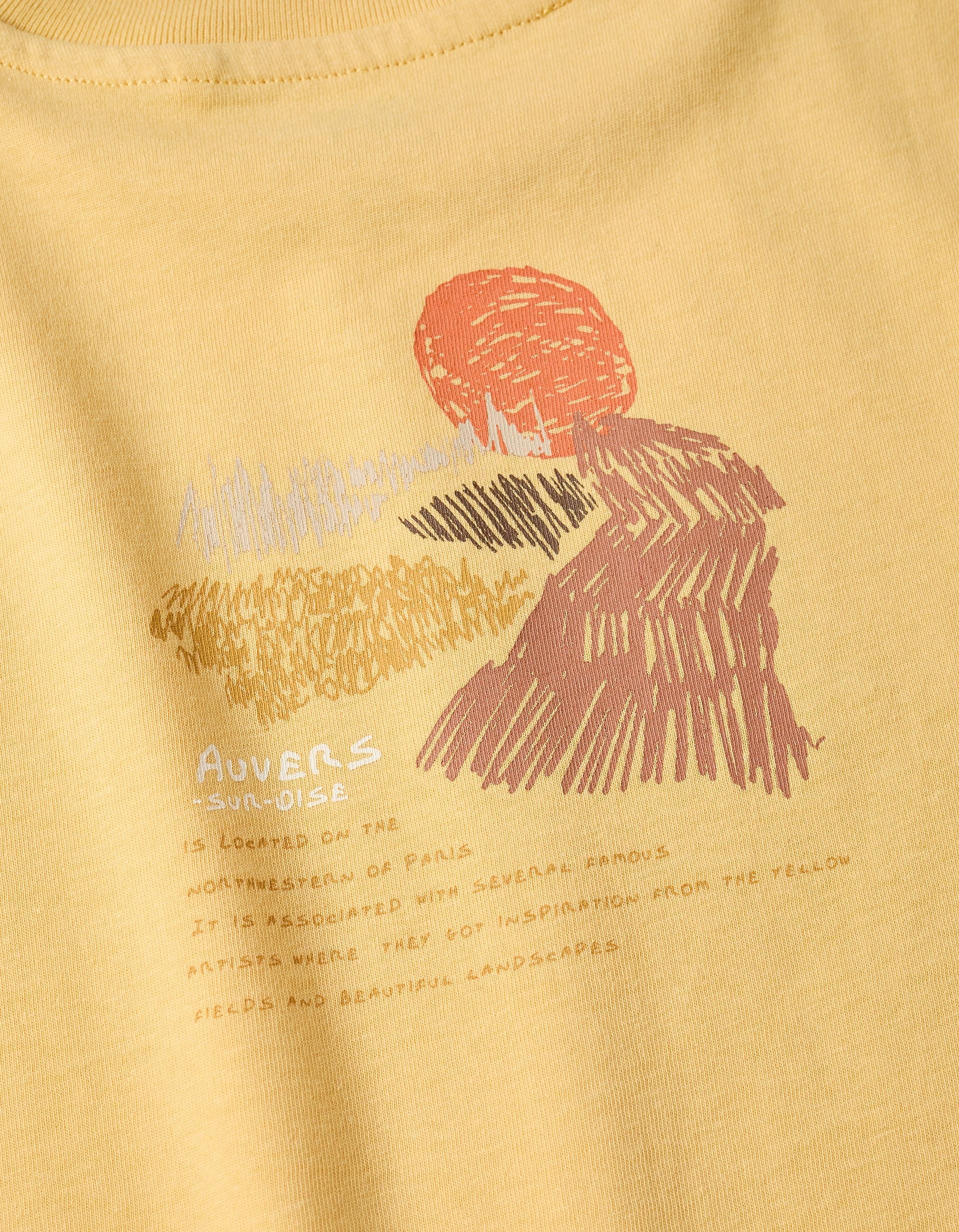 Cotton T-shirt for Boys 'Sun', Yellow