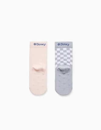Pack 2 Pares de Meias Antiderrapantes para Bebé Menina 'Dumbo', Multicolor