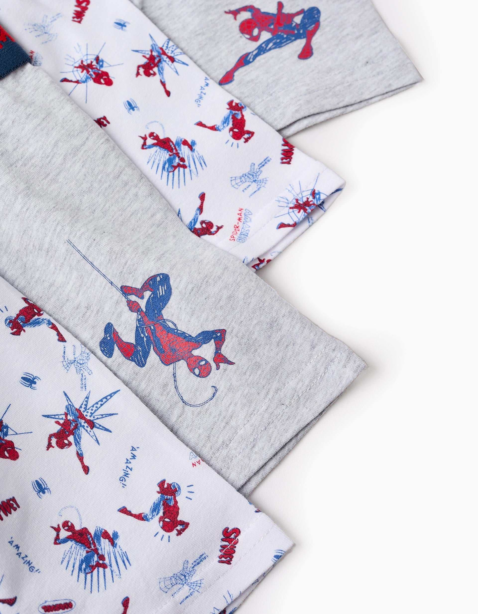 Pack 4 Boxers Lisos/com Estampado para Menino 'Spider-Man', Multicolor