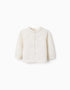 Cotton Cardigan for Newborns, White