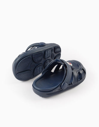 Sabots en Caoutchouc pour Bébé Garçon 'Mickey', Bleu Foncé
