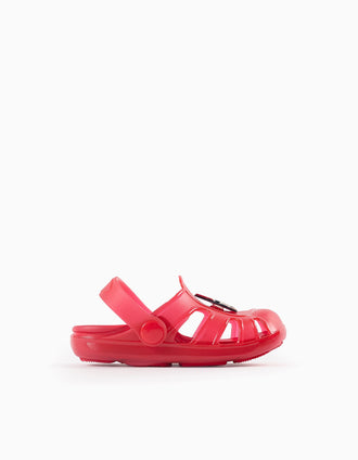 Clogs de Borracha para Bebé Menina 'Minnie', Vermelho