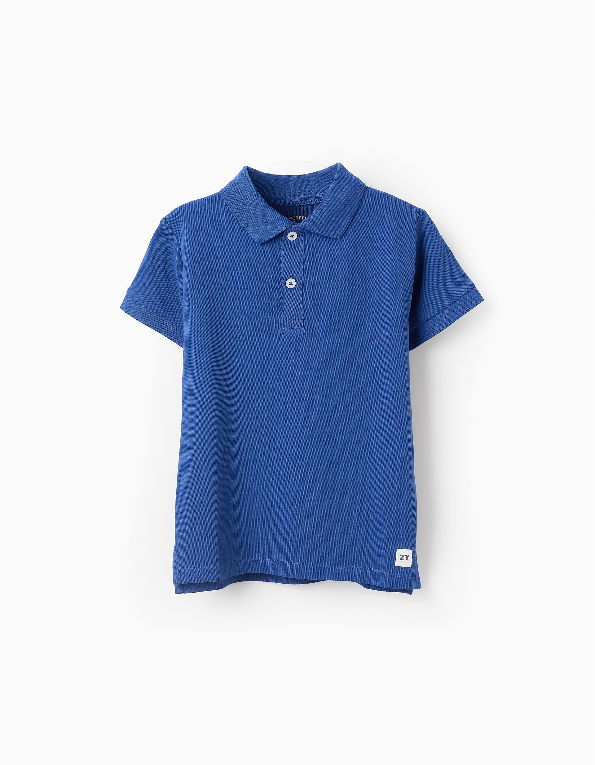 Cotton Polo Shirt for Boys 'ZY', Blue