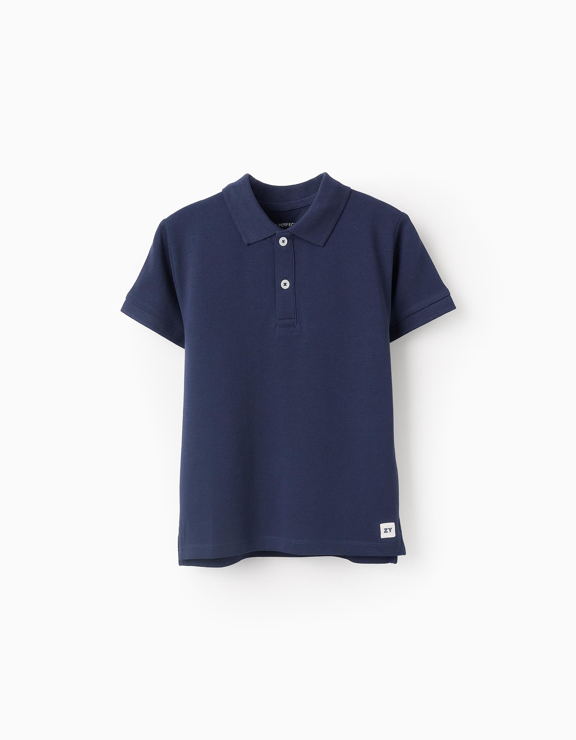 Cotton Polo Shirt for Boys 'ZY', Dark Blue