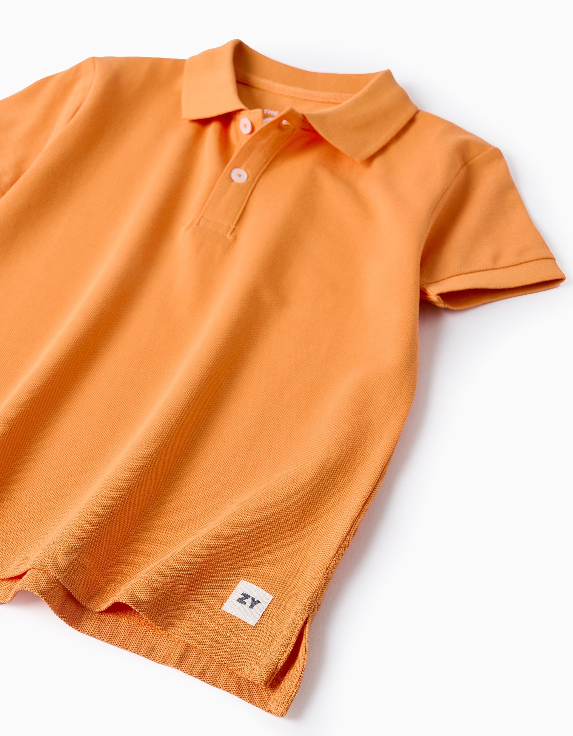 Cotton Polo Shirt for Boys 'ZY', Orange