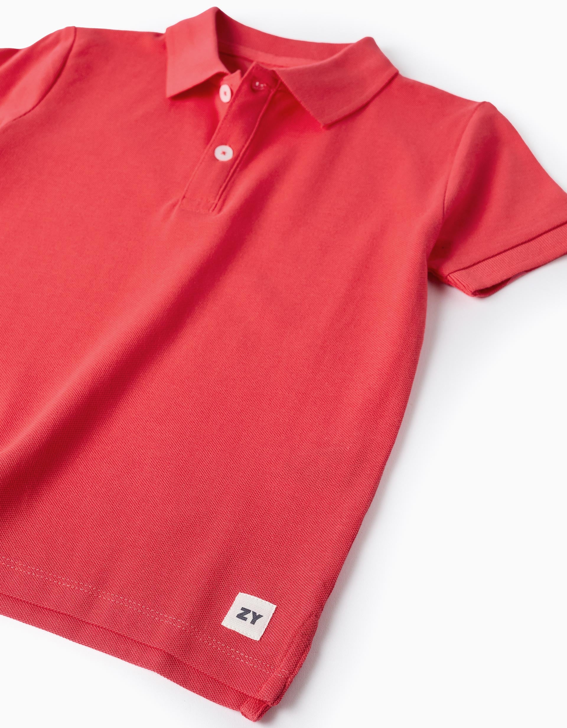 Cotton Polo Shirt for Boys 'ZY', Red