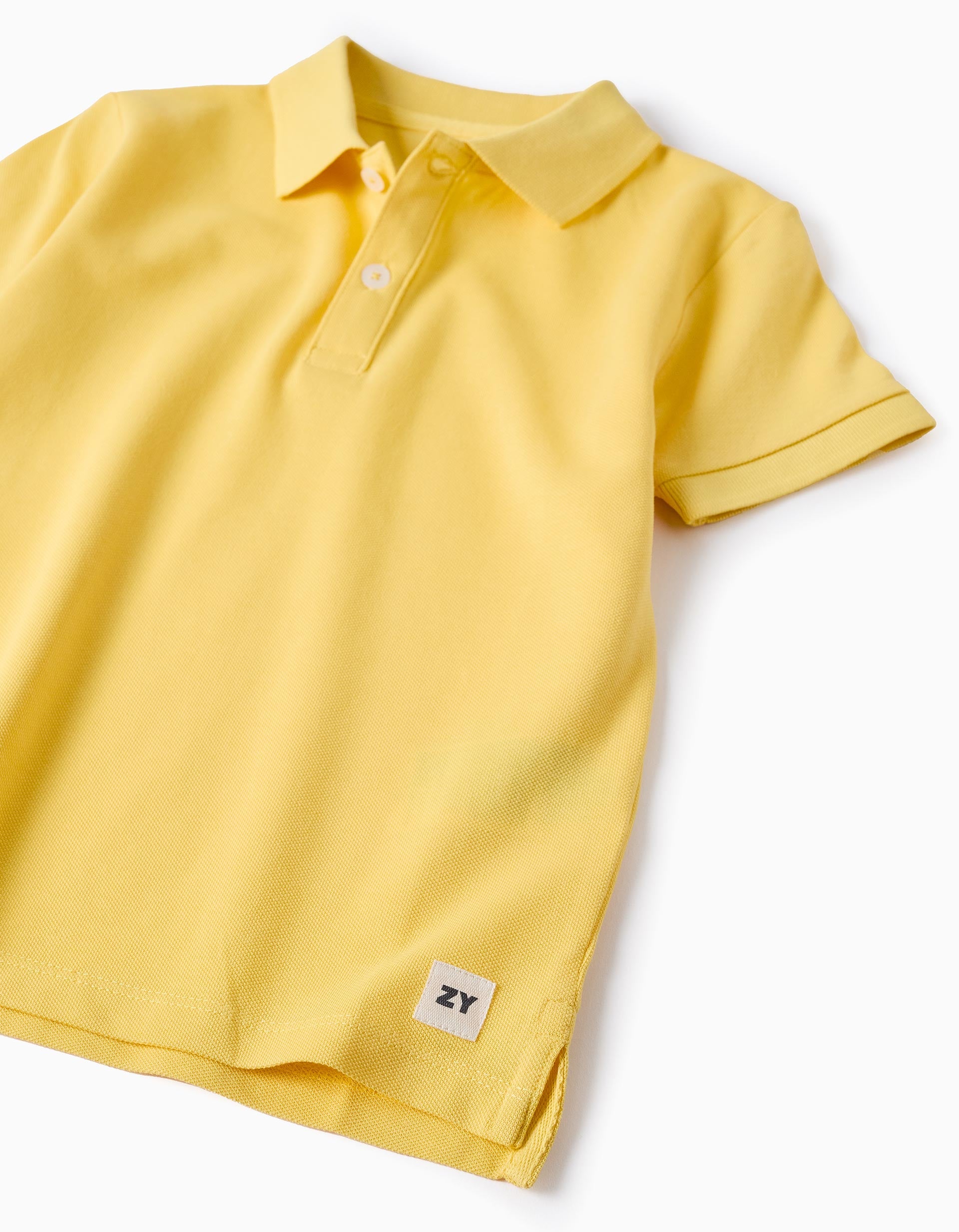 Cotton Polo Shirt for Boys 'ZY', Yellow