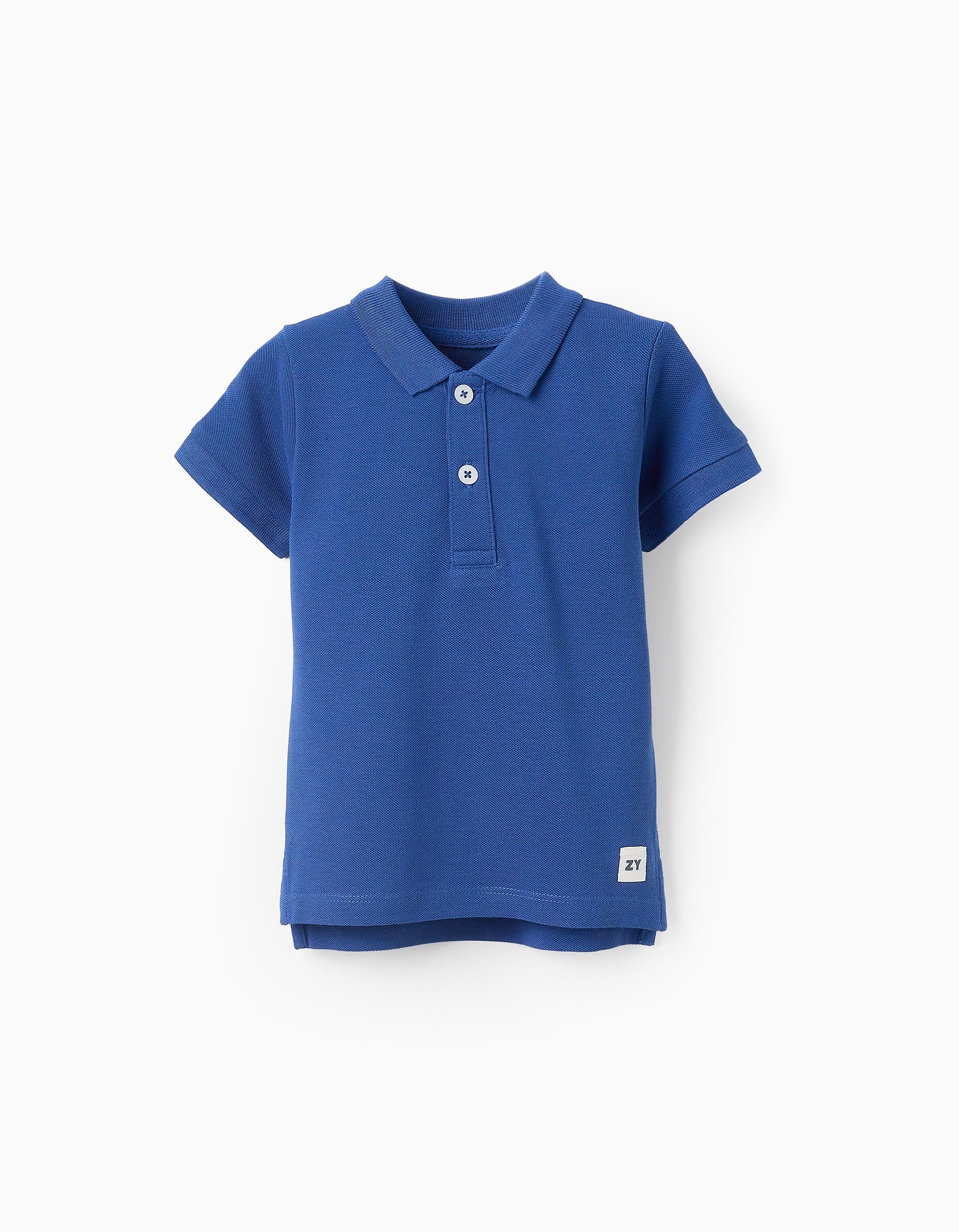 Cotton Polo Shirt for Baby Boys 'ZY', Blue