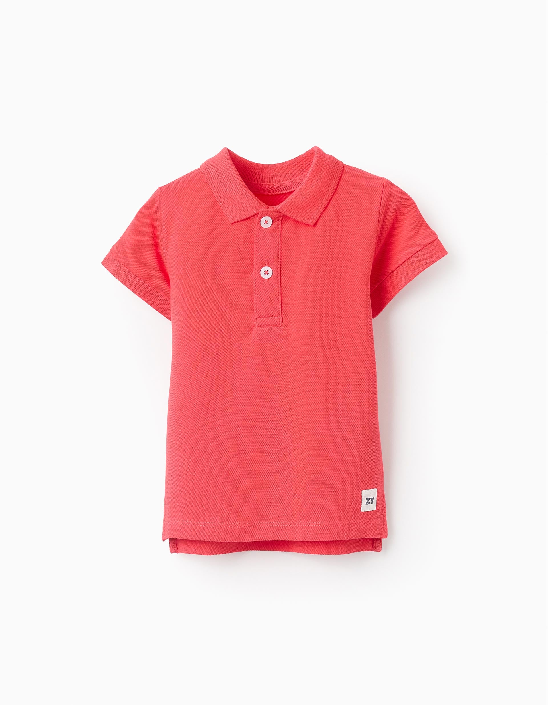 Cotton Polo Shirt for Baby Boys 'ZY', Red