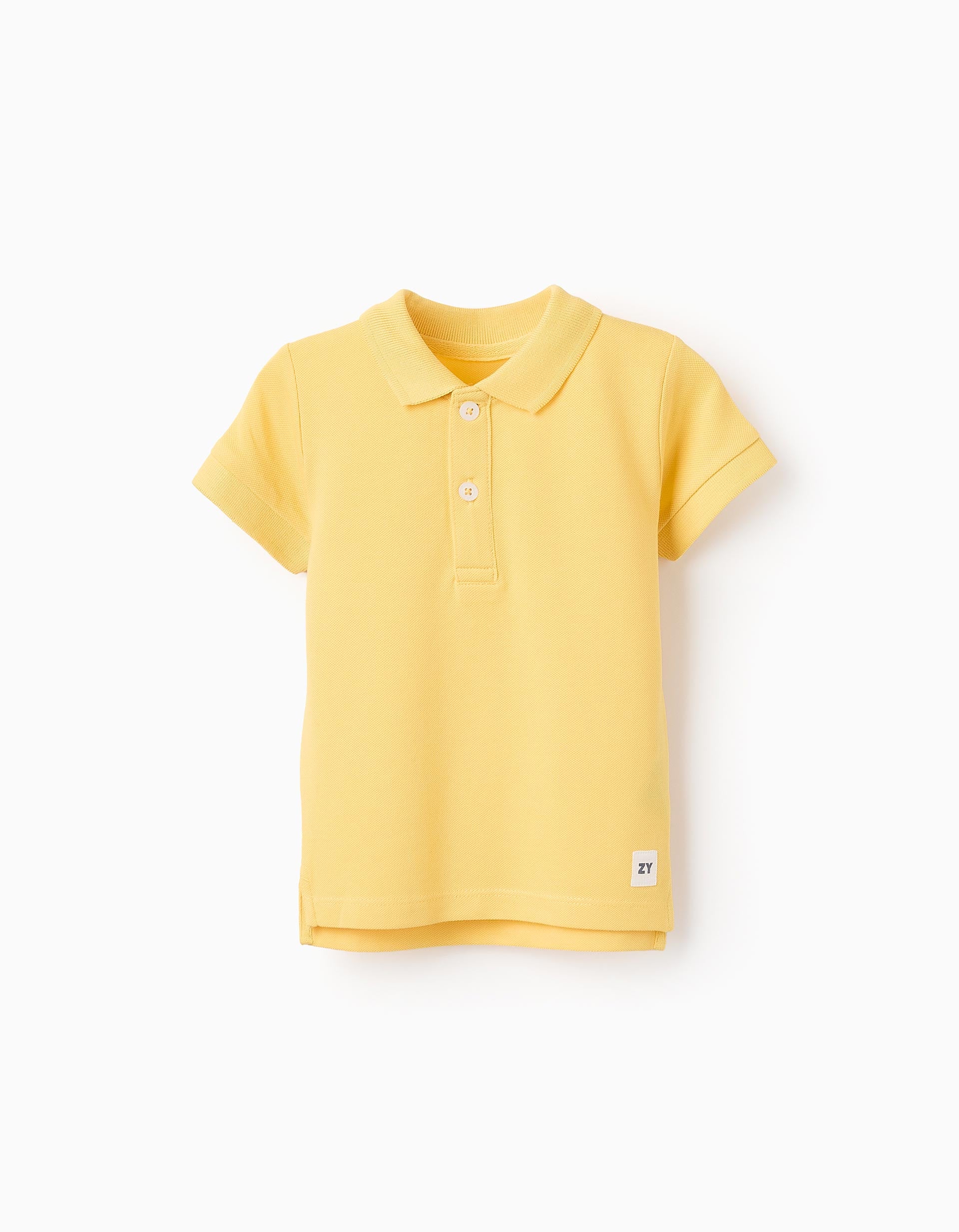 Cotton Polo Shirt for Baby Boys 'ZY', Yellow