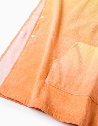 Beach Hooded Poncho for Children, Yellow/Orange