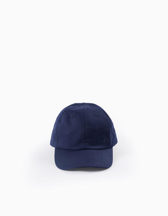 Boné Básico de Algodão para Bebé e Menino, Azul Escuro
