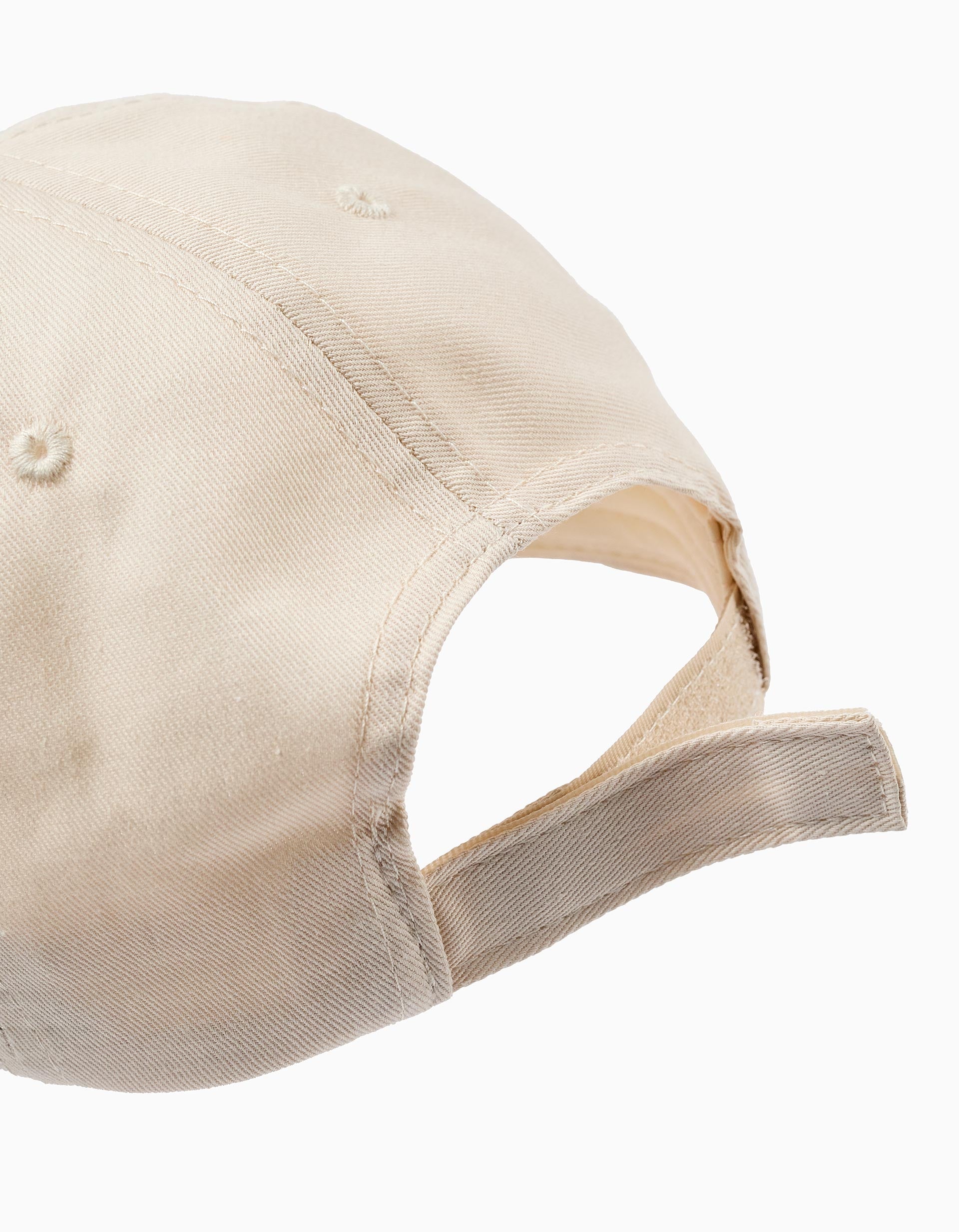 Basic Cotton Cap for Baby and Boys, Beige