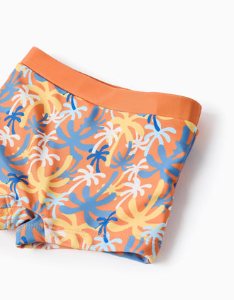 Calções de Banho com Motivo para Bebé Menino 'Algas', Laranja