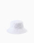 Twill Hat with Bow for Babies and Girls, White