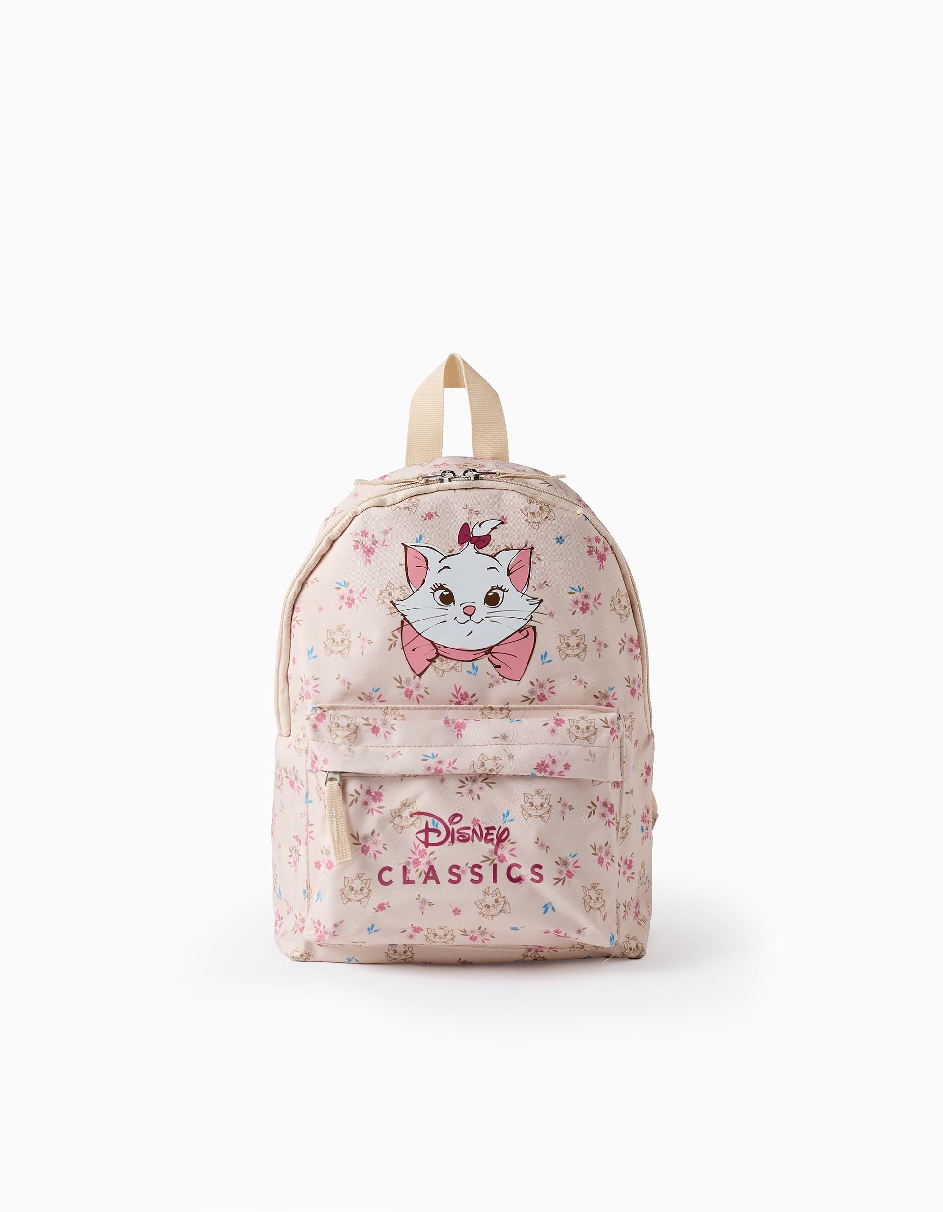 Mochila Floral para Bebé y Niña 'Marie', Beige/Rosa