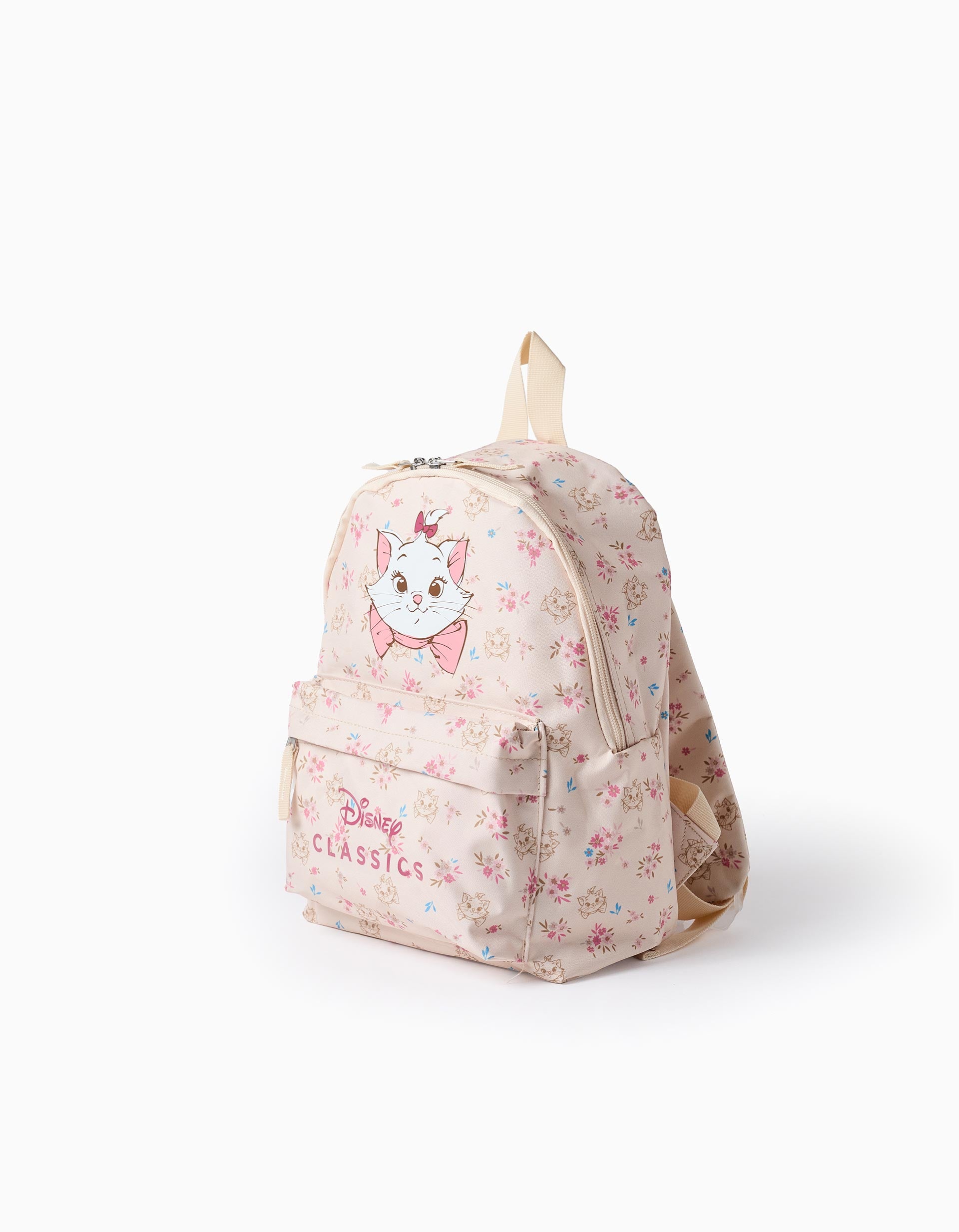 Mochila Floral para Bebé y Niña 'Marie', Beige/Rosa