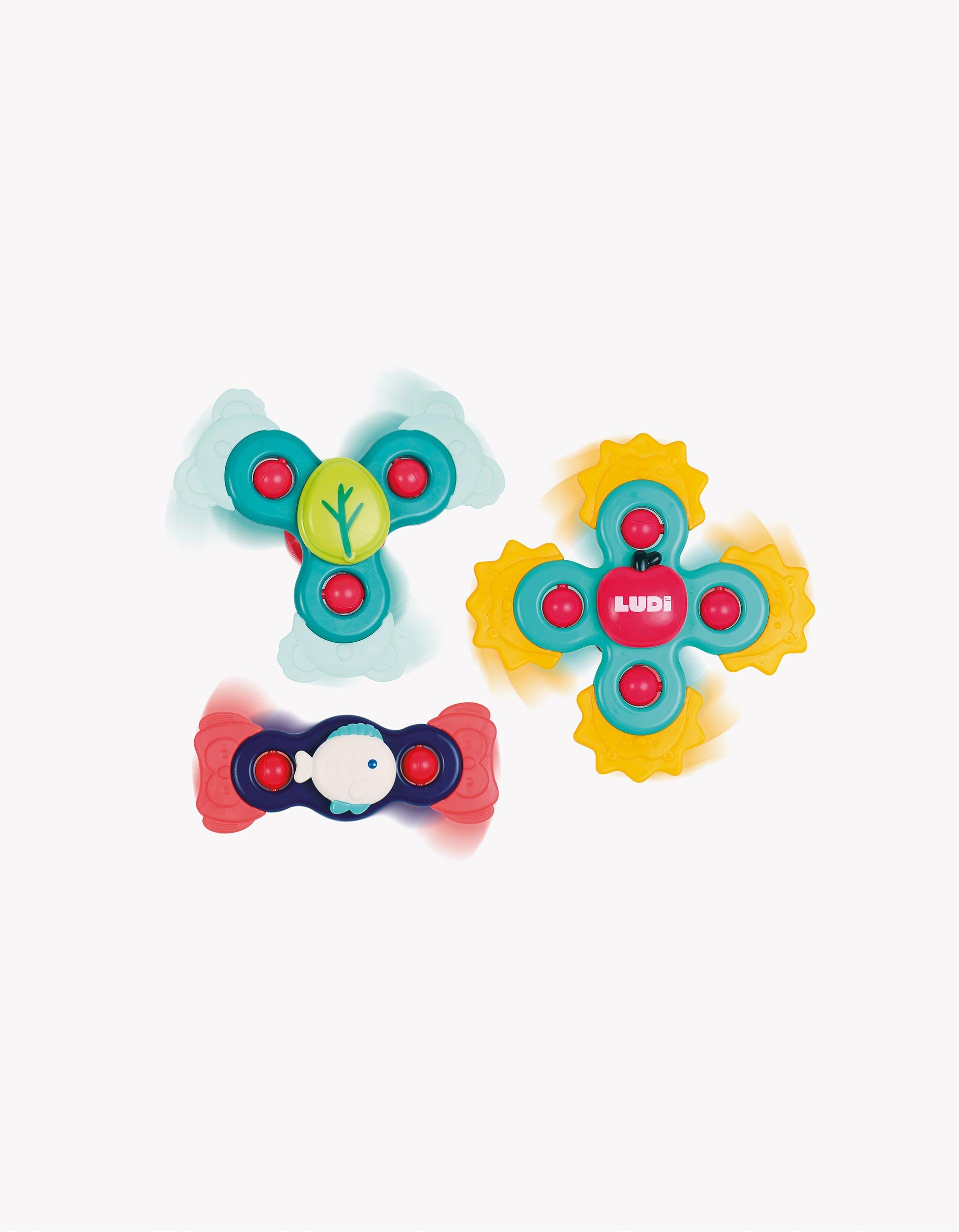 Pack of 3 Ludi Baby Spinners 10M+