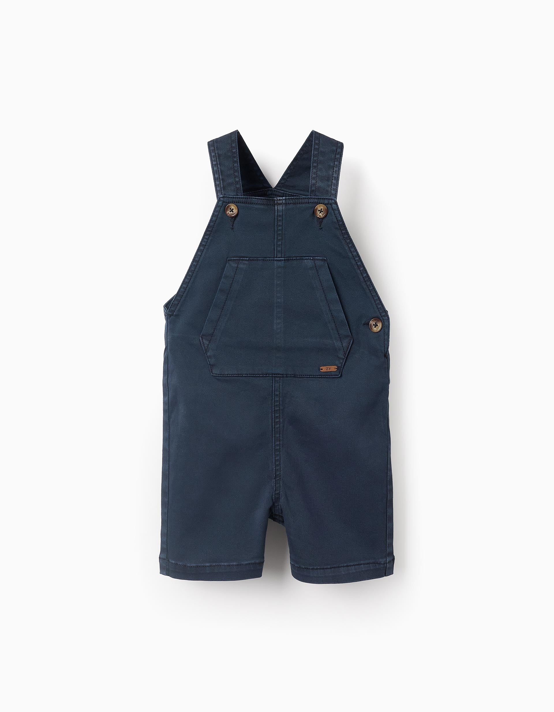 Twill Dungarees for Baby Boys, Dark Blue