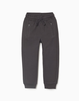 Pantalón Jogger con Bolsillos Sellados para Niño 'Slim', Negro
