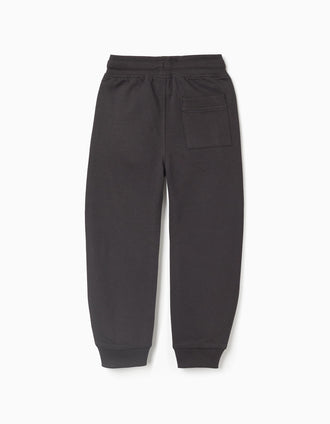 Pantalón Jogger con Bolsillos Sellados para Niño 'Slim', Negro