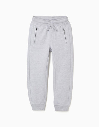 Pantalón Jogger con Bolsillos Sellados para Niño 'Slim', Gris