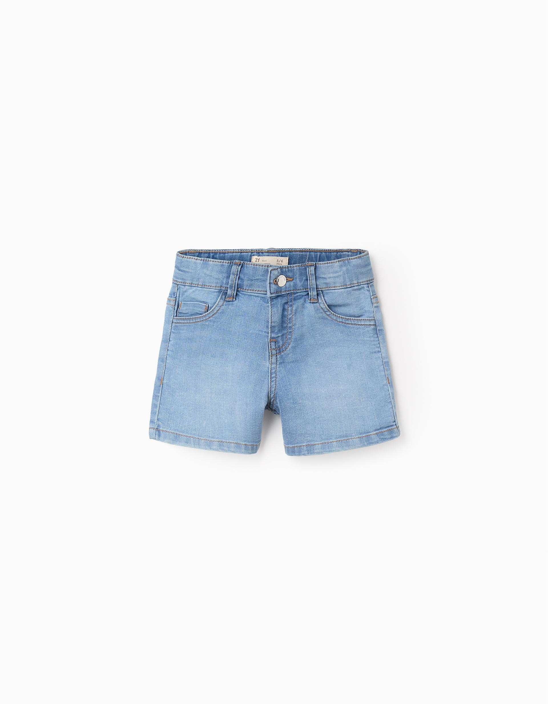 Short Denim Shorts for Girls, Blue