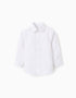 Camisa em Oxford de Algodão para Bebé Menino, Branco