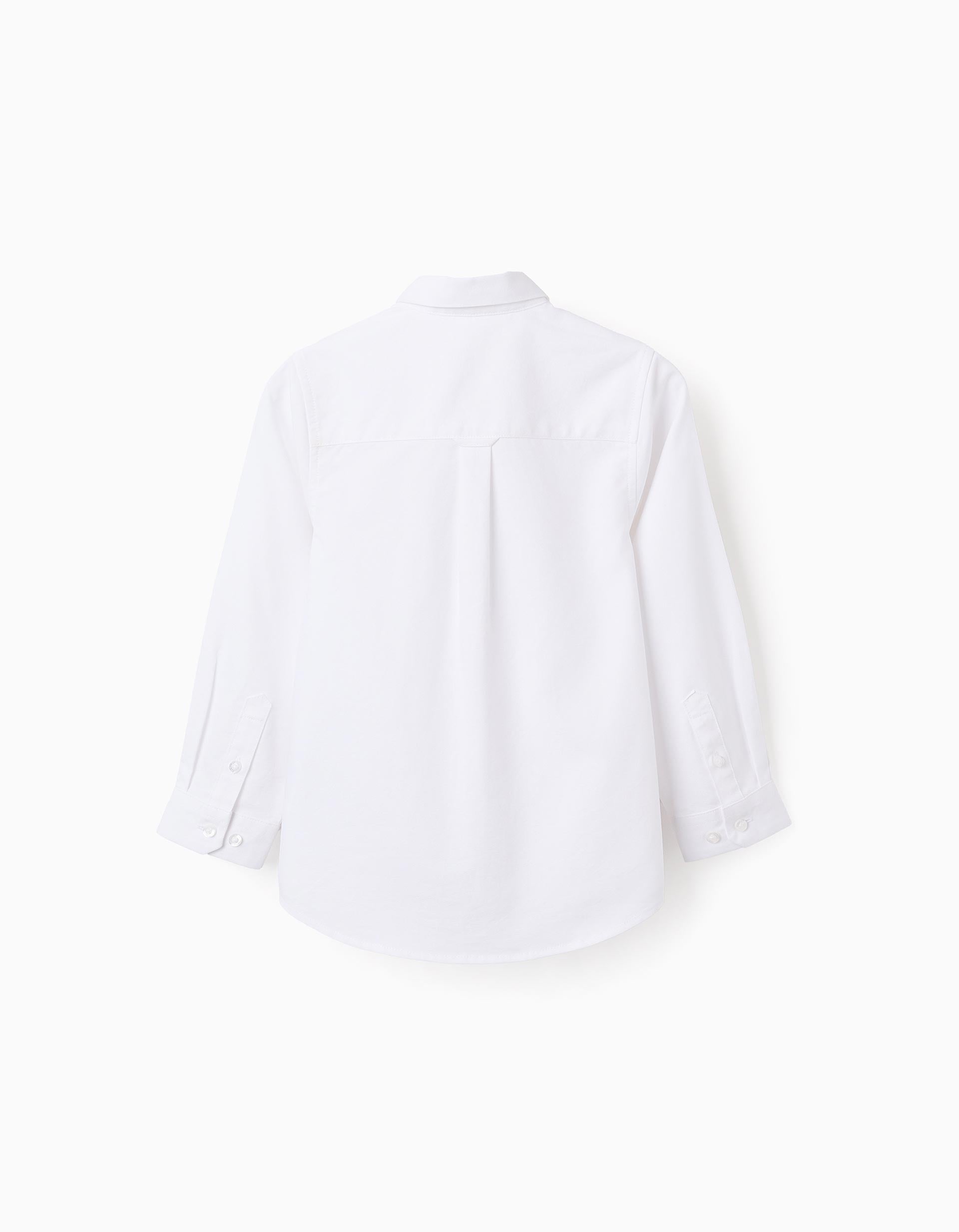 Camisa en Oxford de Algodón para Niño, Blanco