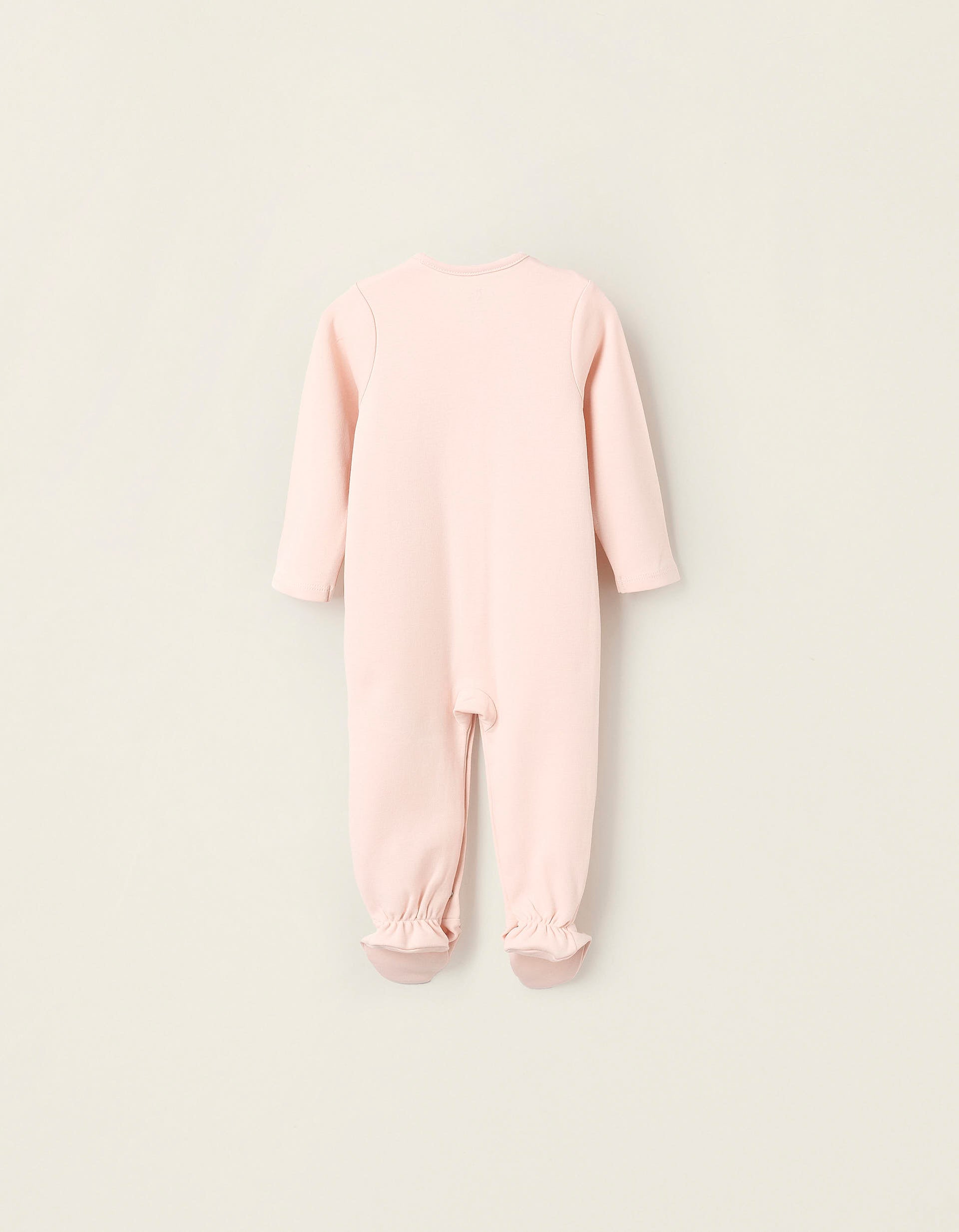 Babygrow de Algodão para Bebé Menina 'Girafa', Rosa