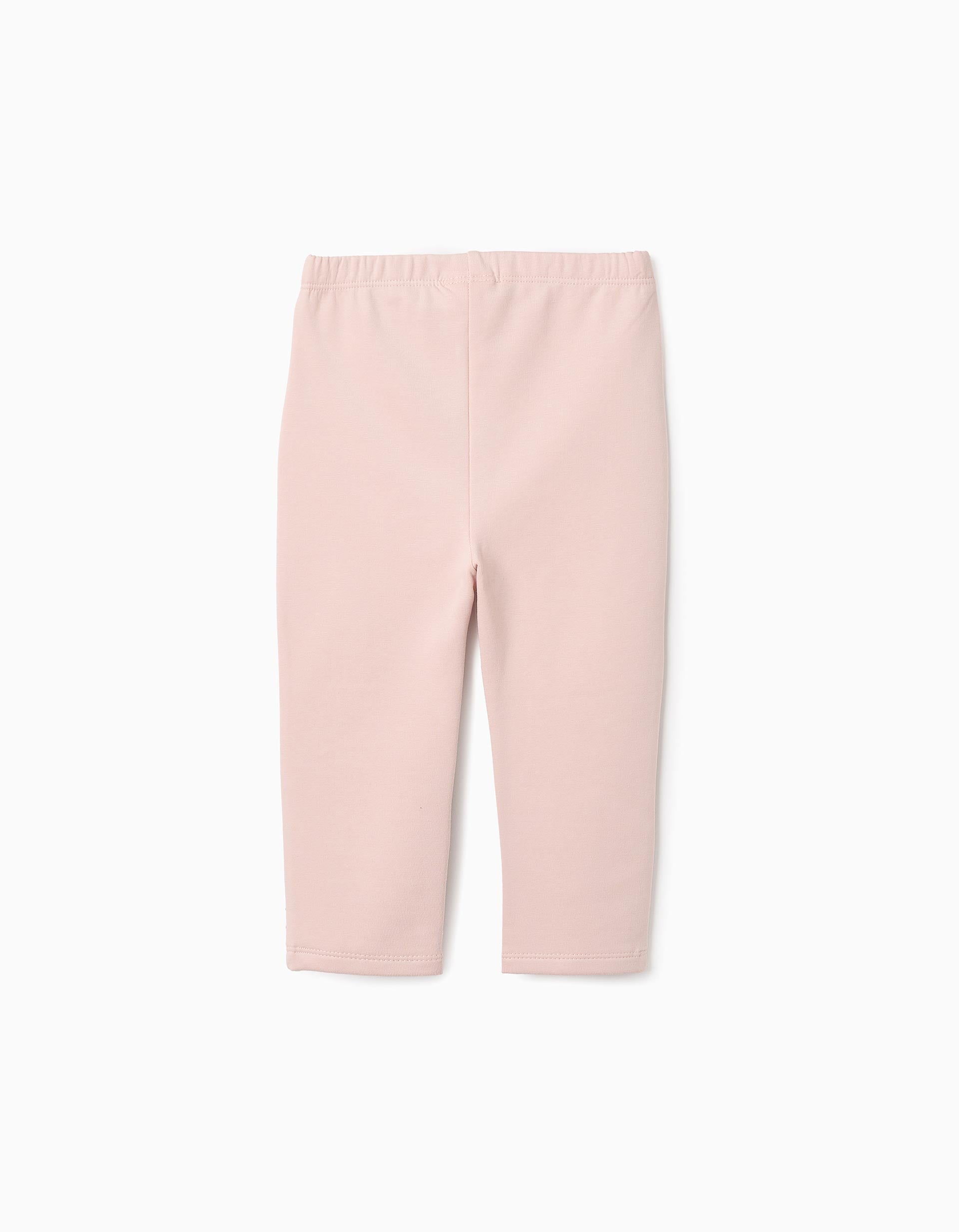 Jeggings Cardadas para Menina 'Minnie & Margarida', Rosa