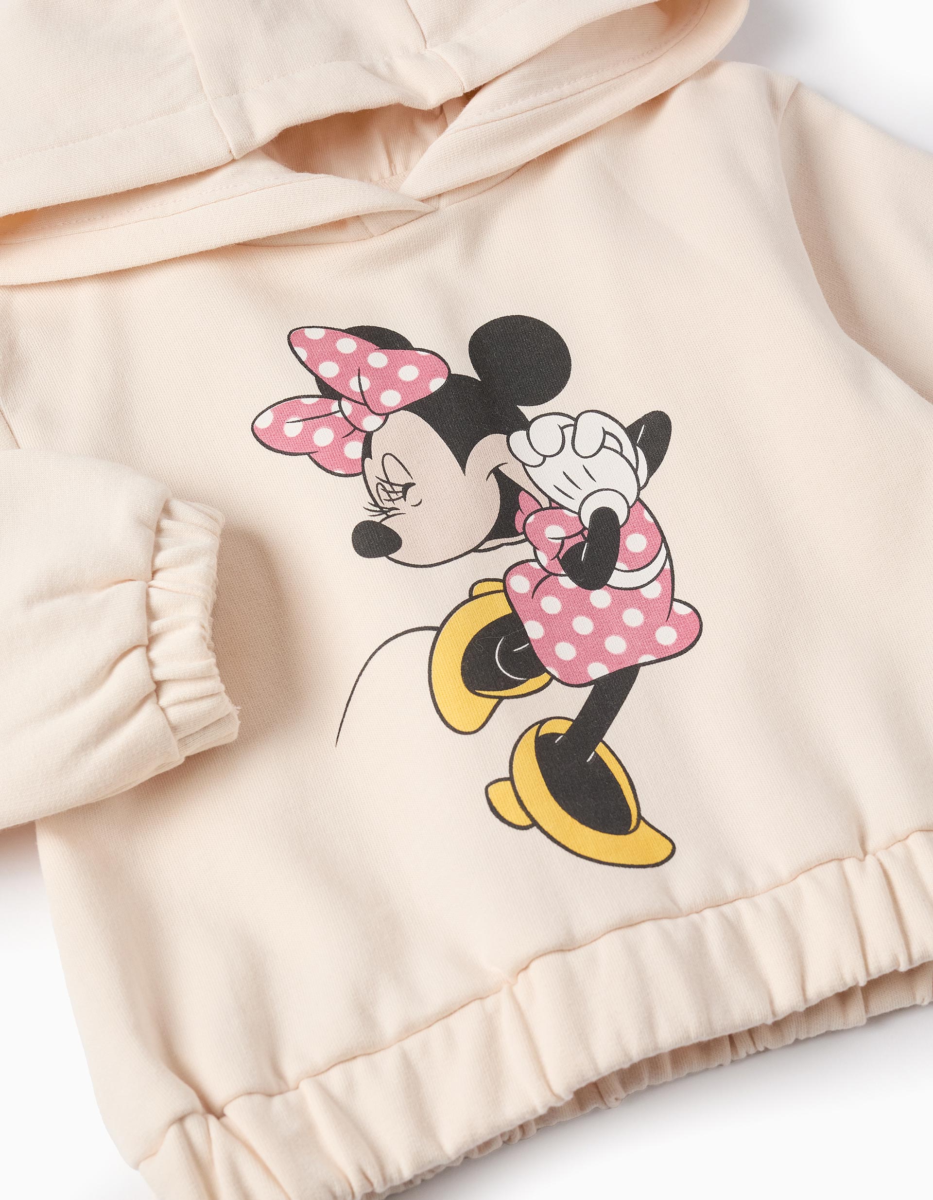 Sweat Gratté avec Capuche pour Bébé Fille 'Minnie', Beige – ZIPPY