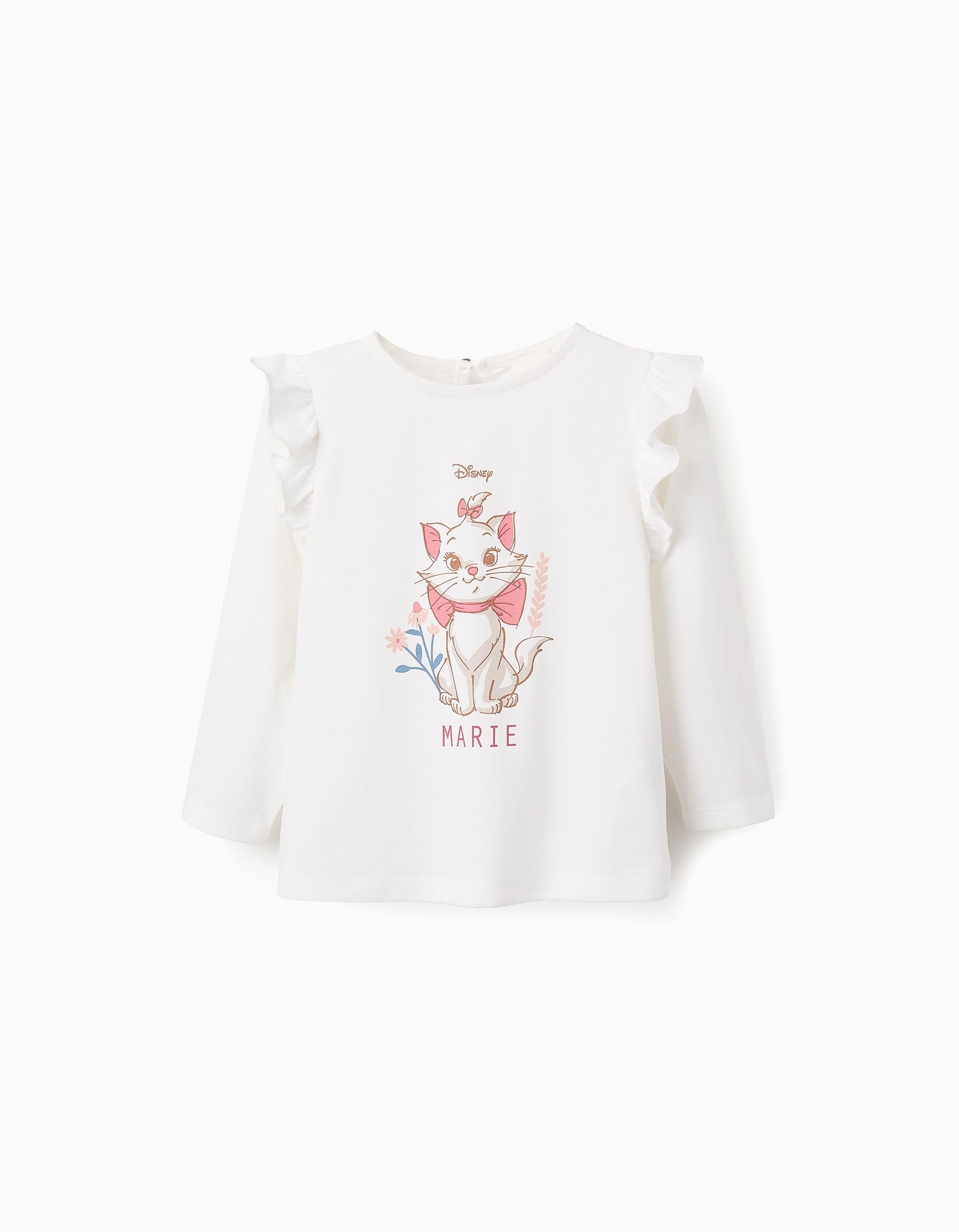 Long Sleeve T-shirt for Baby Girls 'Marie', White