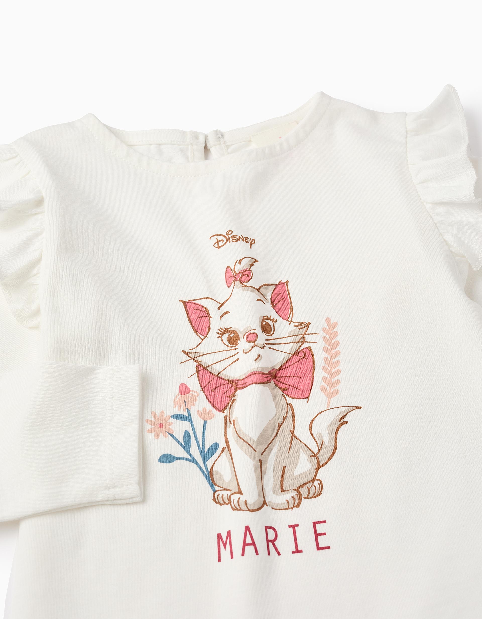 Long Sleeve T-shirt for Baby Girls 'Marie', White