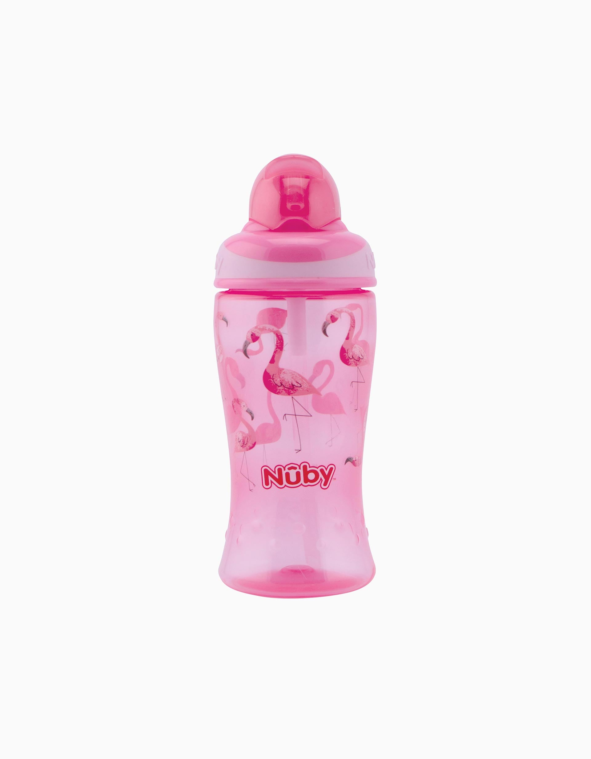 Copo de Aprendizagem Com Palha Nuby 360Ml 12M+, Pink