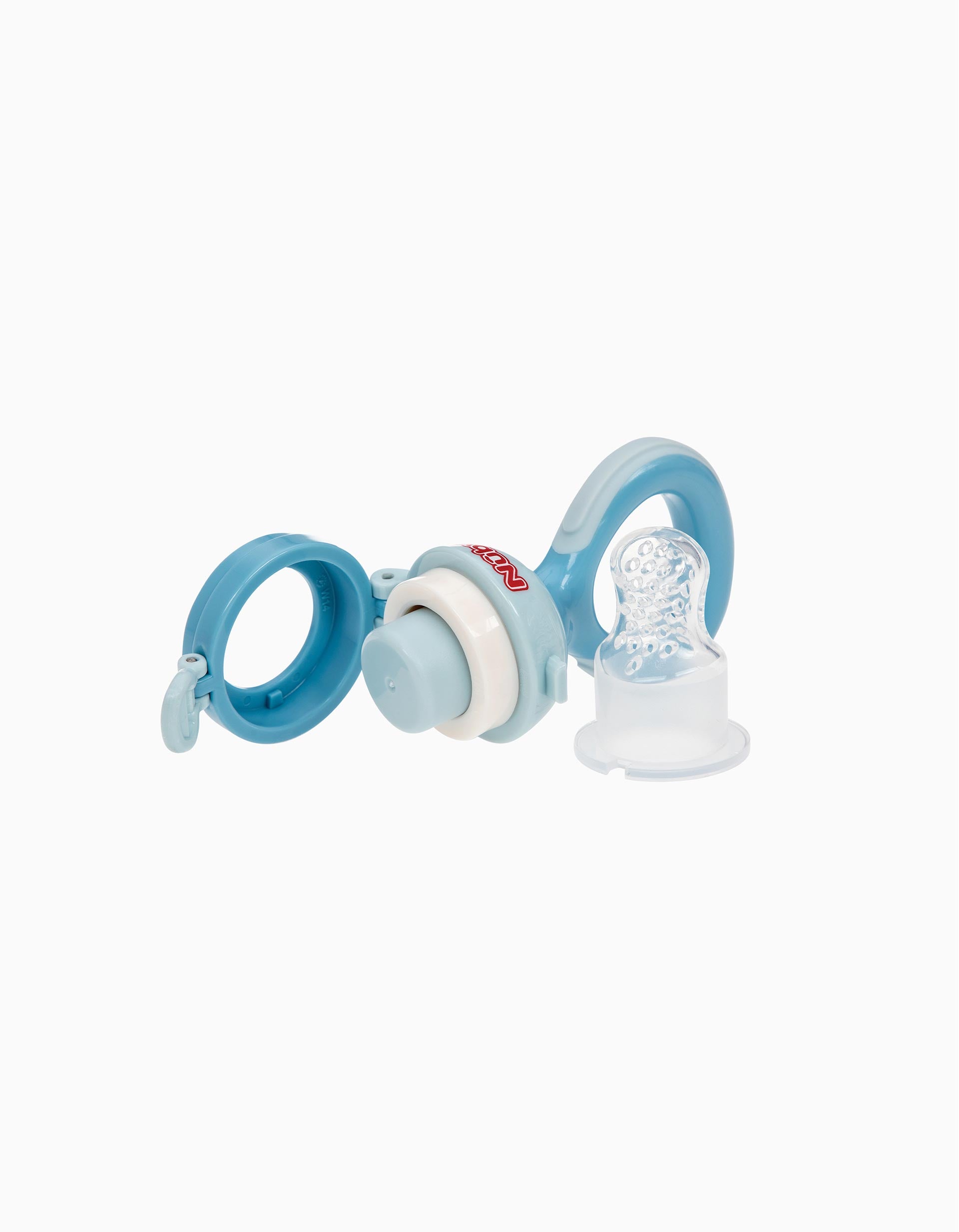 Alimentador de Silicone Nuby 6M+, Blue