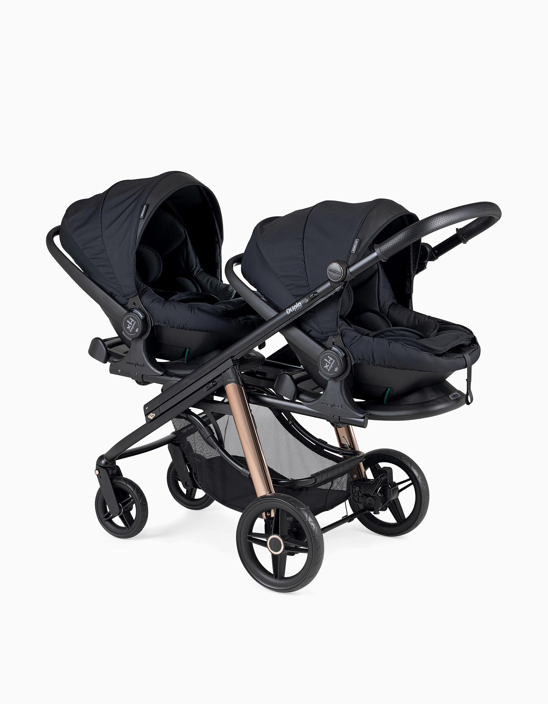 Bebecar Double Stroller Compact Black